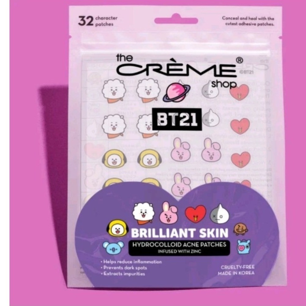 The Crème Shop | BT21: Brilliant Skin - Hydrocolloid Acne Patches | Infused with